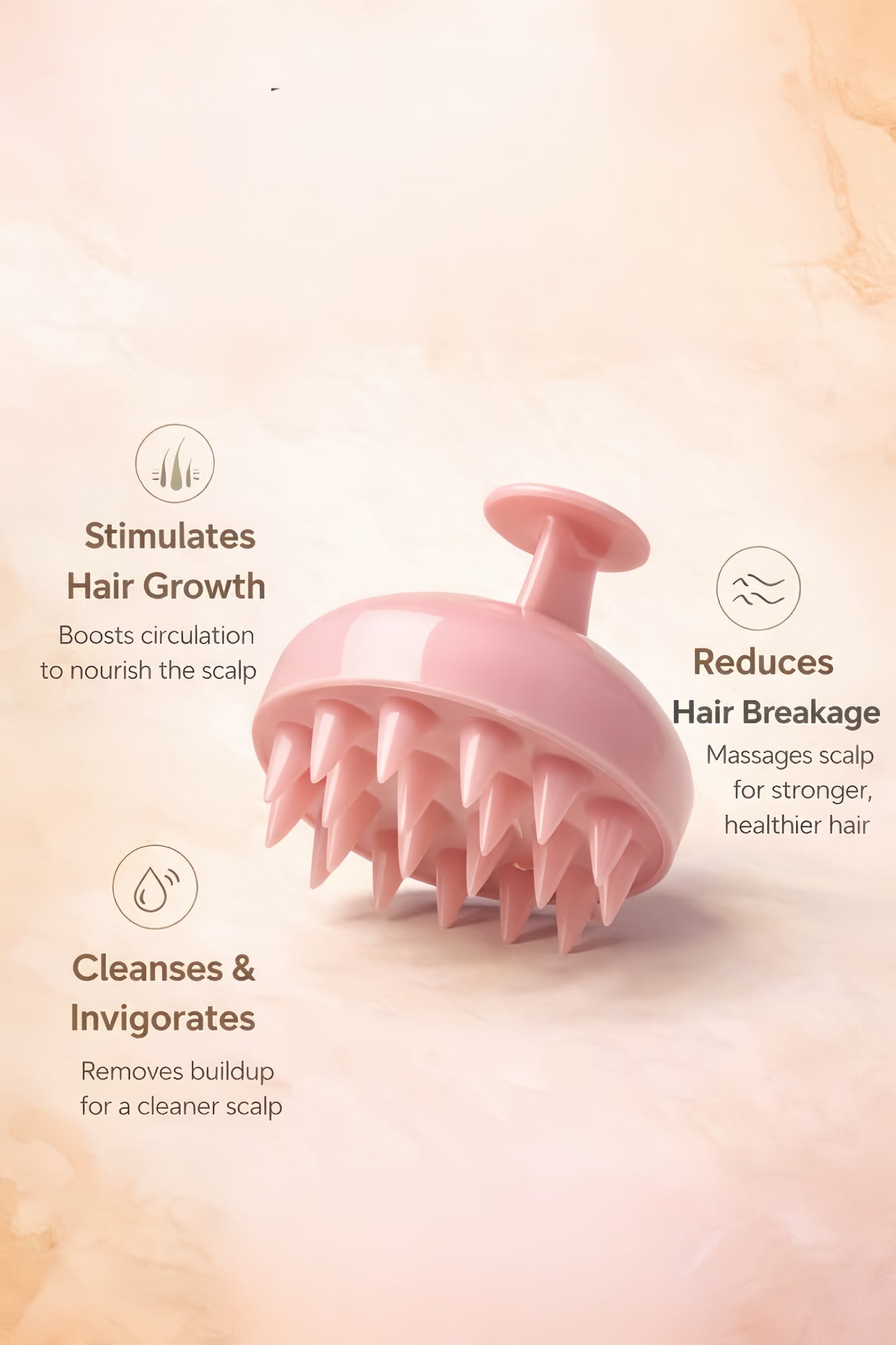 Hair Growth Scalp Stimulator Brush (Massager)